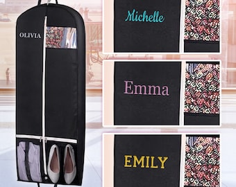 Monogram Personalized Garment Bag: Customized for Travel - Suit Gusseted Base for Men and Women