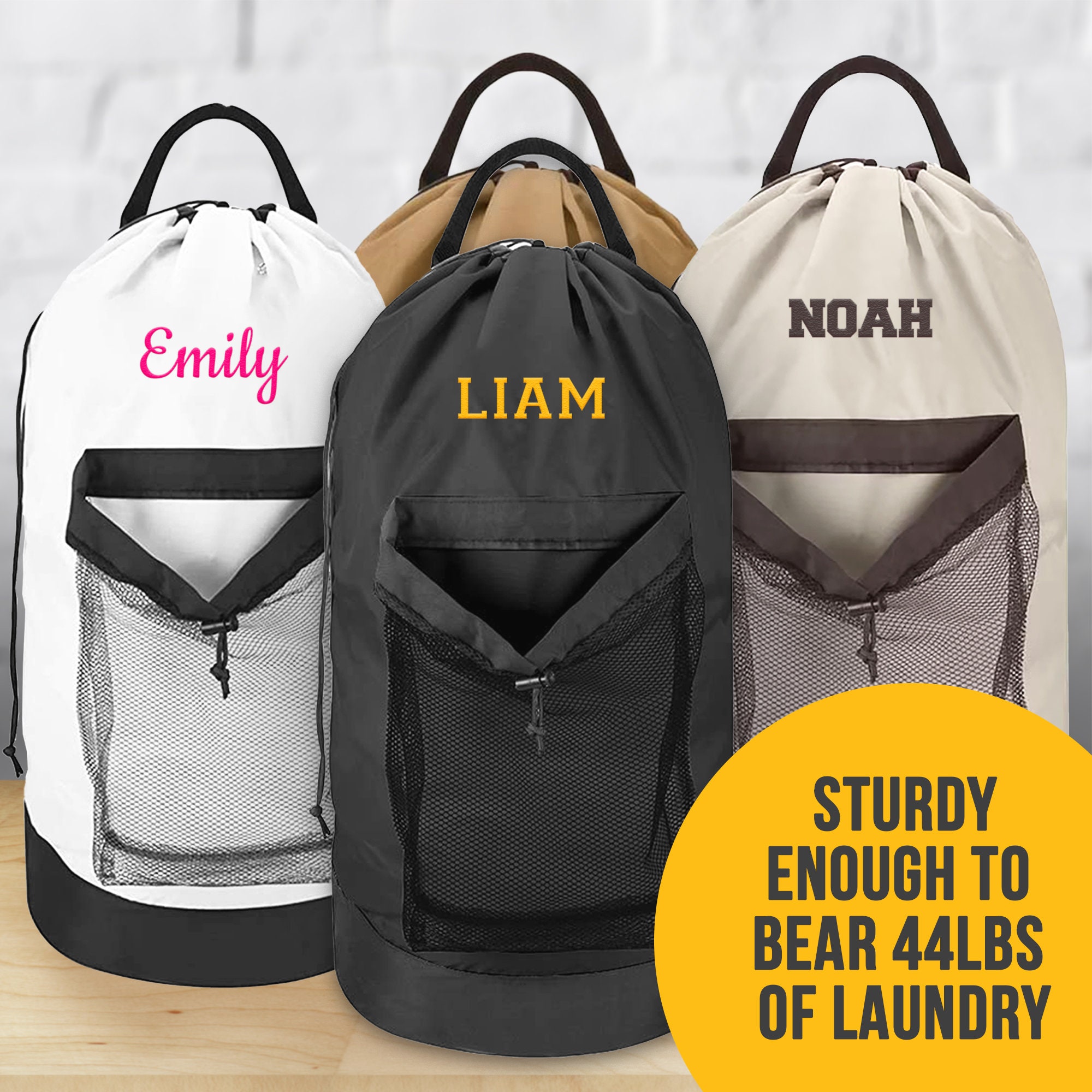 Laundry Bag for College Dorm Personalized Laundry Bag Etsy