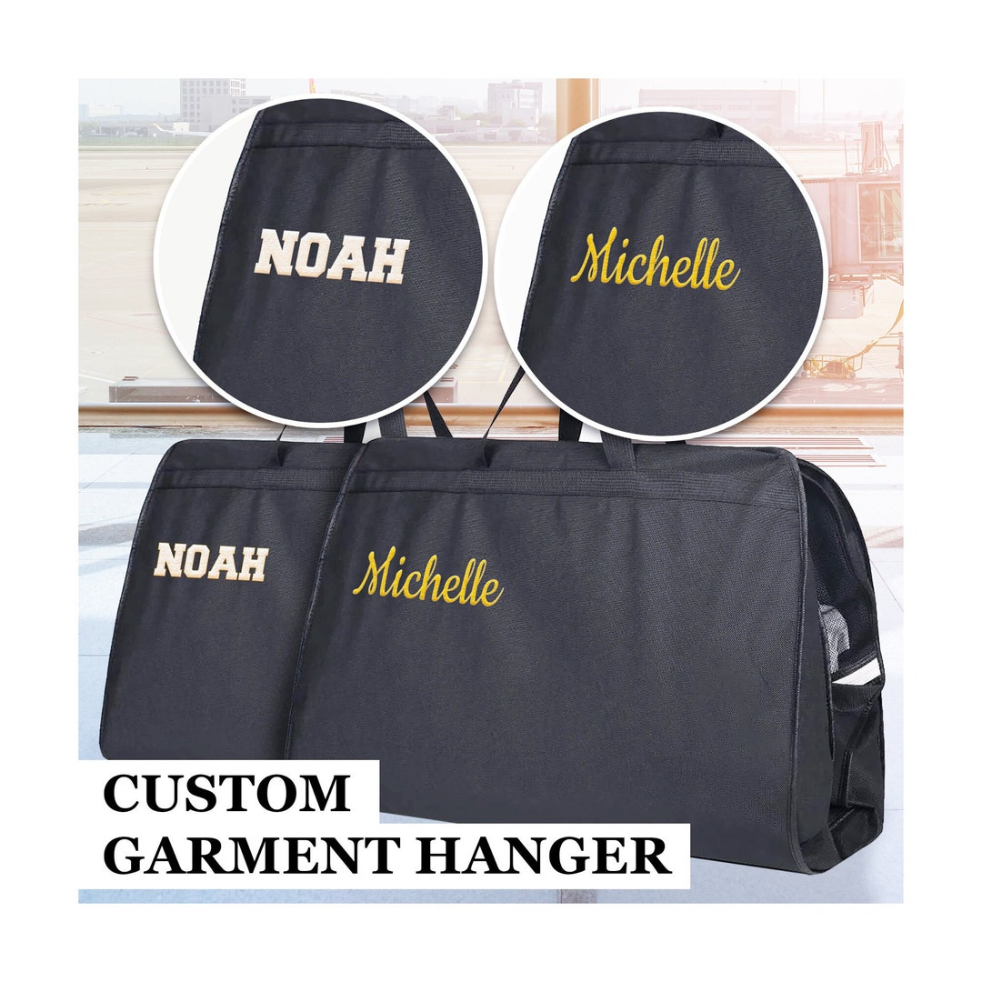 Custom Garment Bag Monogram Personalized Garment Bag for Travel Suit