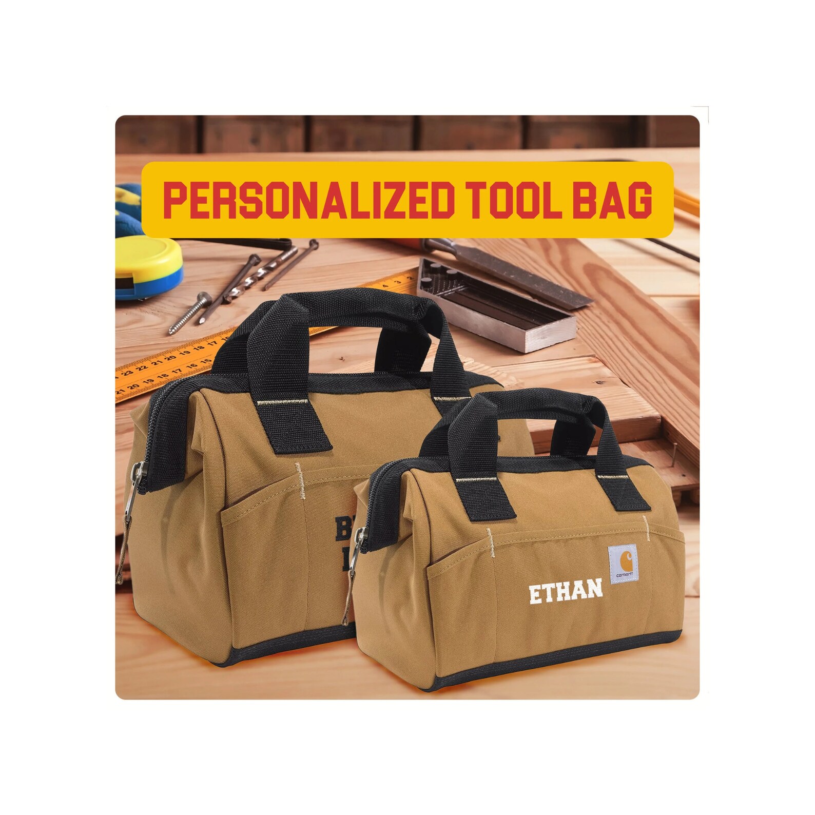 Custom Tool Bag Personalized Durable Tool Bag With Large Etsy