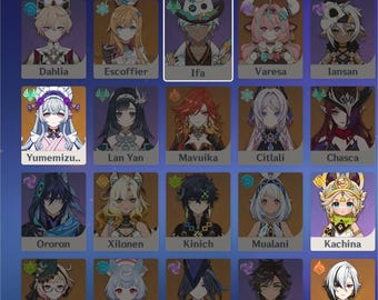 Compte Genshin Impact AR60 Sur Serveur Asia - Neuf (non Utilisé)