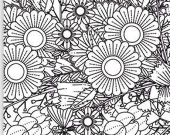 Giant Coloring Poster |Mandala coloring | creative coloring page | Summer Activity |Large coloring for kids | poster printable 36 x 48 in