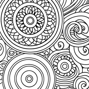 Giant Coloring Poster |Mandala coloring | creative coloring page | Summer Activity |Large coloring for kids | poster printable 36 x 48 in
