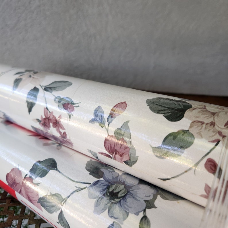 Buy 3 Rolls Vintage Floral Wallpaper by International Wallcoverings