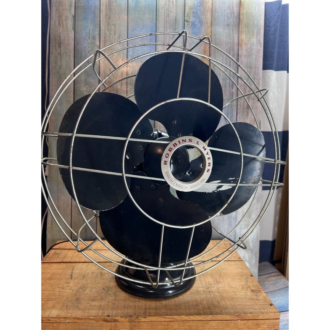 1940s Robbins & Myers Fan 16 Inch 3 Speed Oscillating Brand New Wiring ...