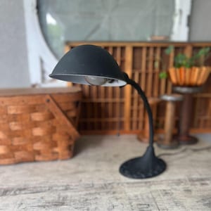 Vintage Art Deco Cast Iron Gooseneck Desk Lamp