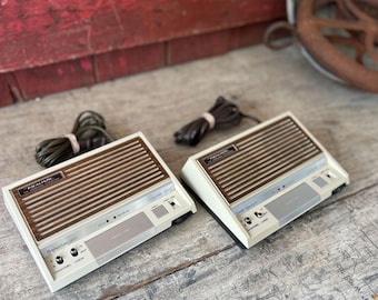 Vintage Realistic FM Wireless Intercom Set Model 43-214 By Radio Shack 2-Channel