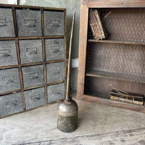 Vintage Maple City Mfg Co Metal Oil Can | Antique Industrial Decor