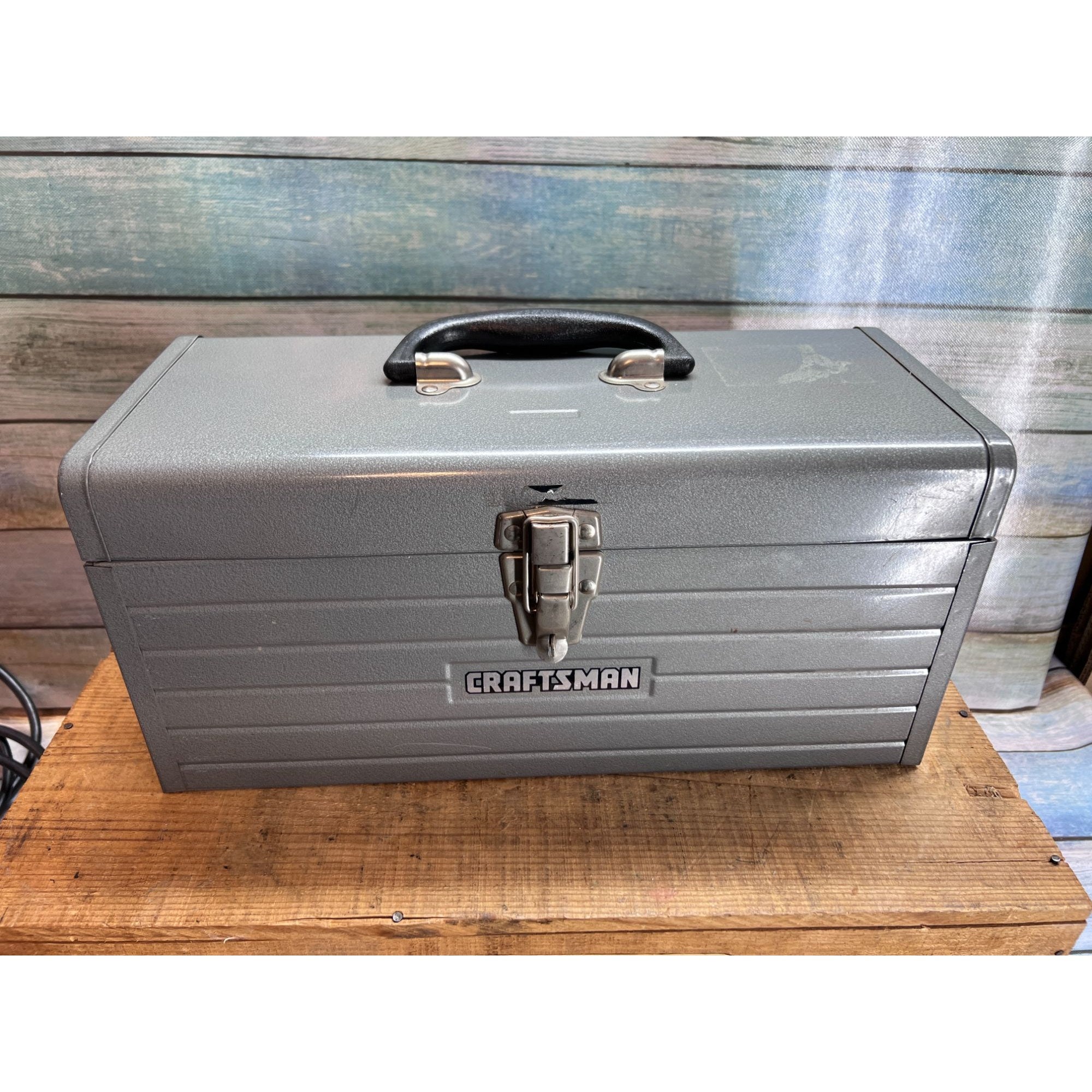 Grey craftsman tool on sale box