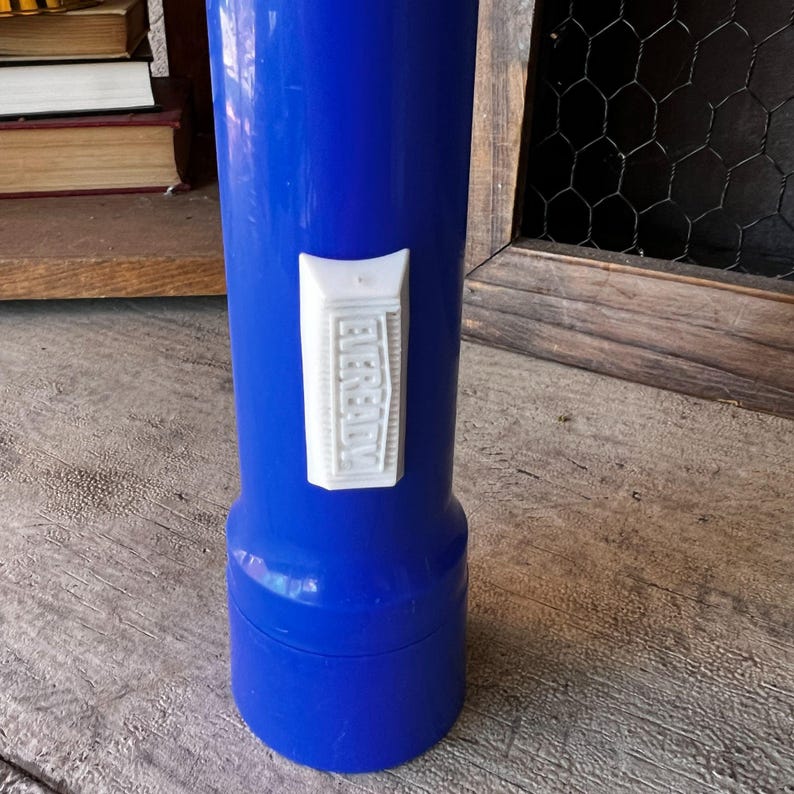 Vintage Blue Eveready Flashlight Fully Functional Retro Torch - Etsy