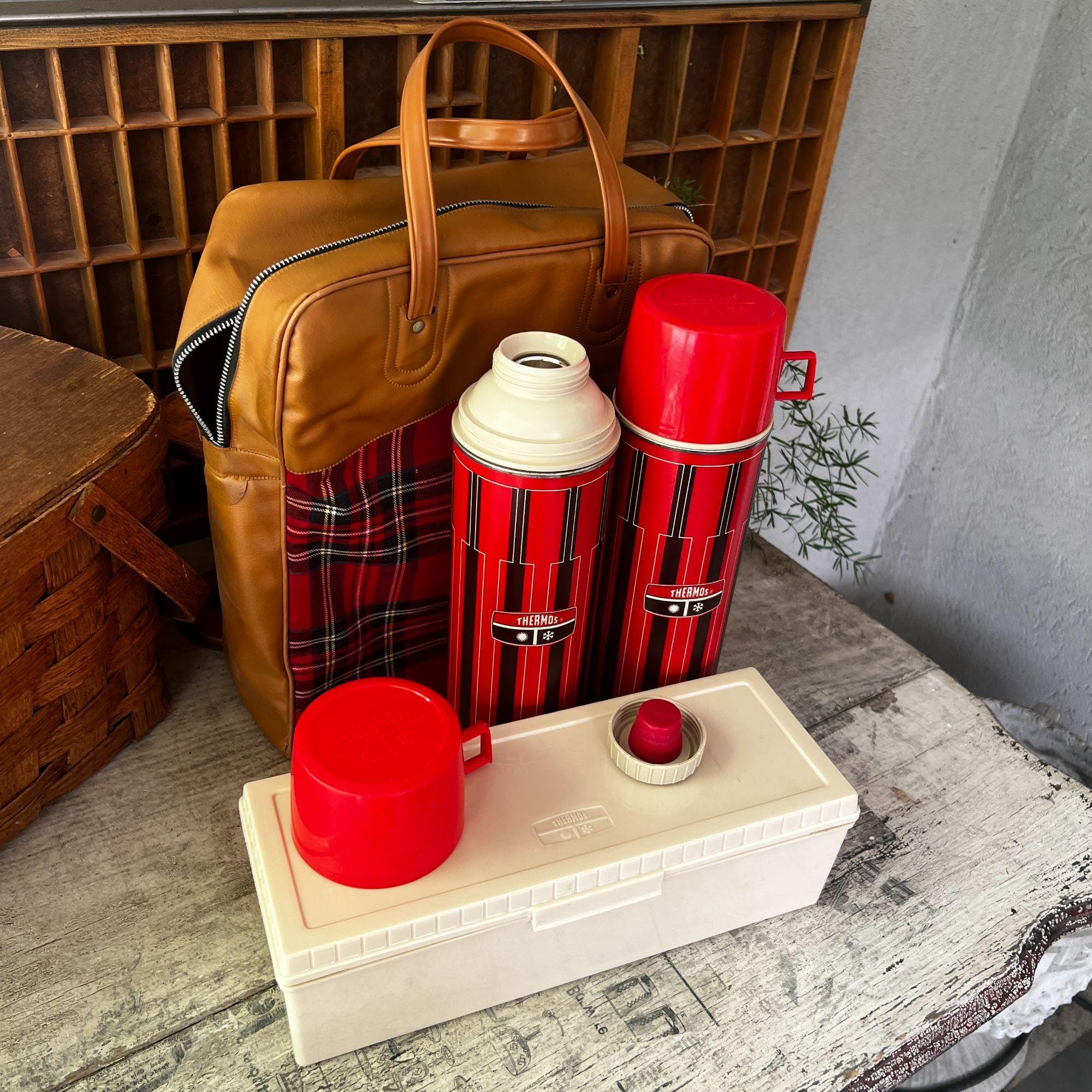 レトロ【THERMOS】 サーモス バスケットセット ピクニック レトロ【THERMOS】 サーモス バスケットセット ピクニック
