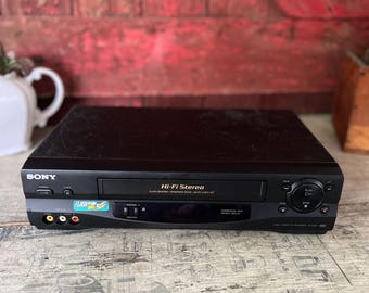 Sony Hi-Fi Stereo VHS Video Cassette Recorder Model SLV-N55 Tested Working