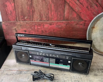 Radio ONLY Sony CFS-W30 Vintage Stereo Boombox - Tape Decks Non-Functioning