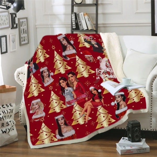 Keeping Up with Cozy: A Kardashian-Inspired Christmas Blanket