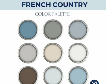 French Country Sherwin Williams Paint Palette: Home Interior Color Guide (Digital Download)