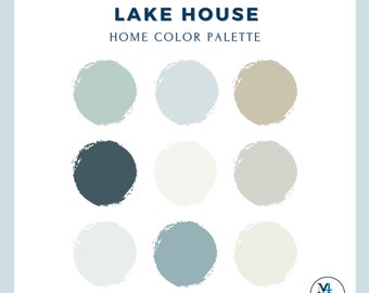 Lake House Color Palette for Home Interior Paint Palette for Benjamin Moore Paint Colors for Home Design Color Palette Coastal