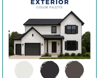 Exterior Color Palette Home Exterior Paint Sherwin Williams Paint Colors Black White Color Palette Exterior Paint Colors