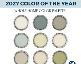 Sherwin Williams 2027 Color Of The Year Color Palette: Celery Home Interior Paint (Digital)