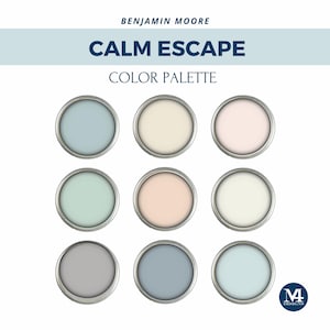 Relaxing Color Palette for Home Interior Paint Palette for Benjamin Moore Calm Paint Colors for Home Design Color Palette Coastal