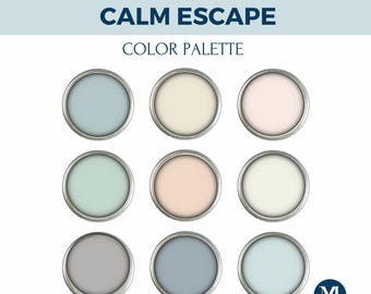 Relaxing Color Palette for Home Interior Paint Palette for Benjamin Moore Calm Paint Colors for Home Design Color Palette Coastal