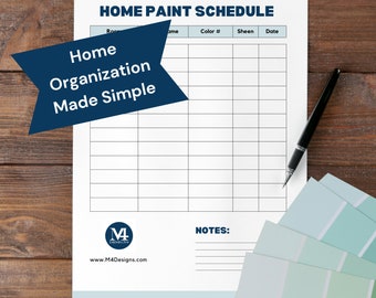 Home Paint Schedule Home Interior Paint Tracker Download Home Organization Paint Color for Building New Home and Remodel Home Paint Color