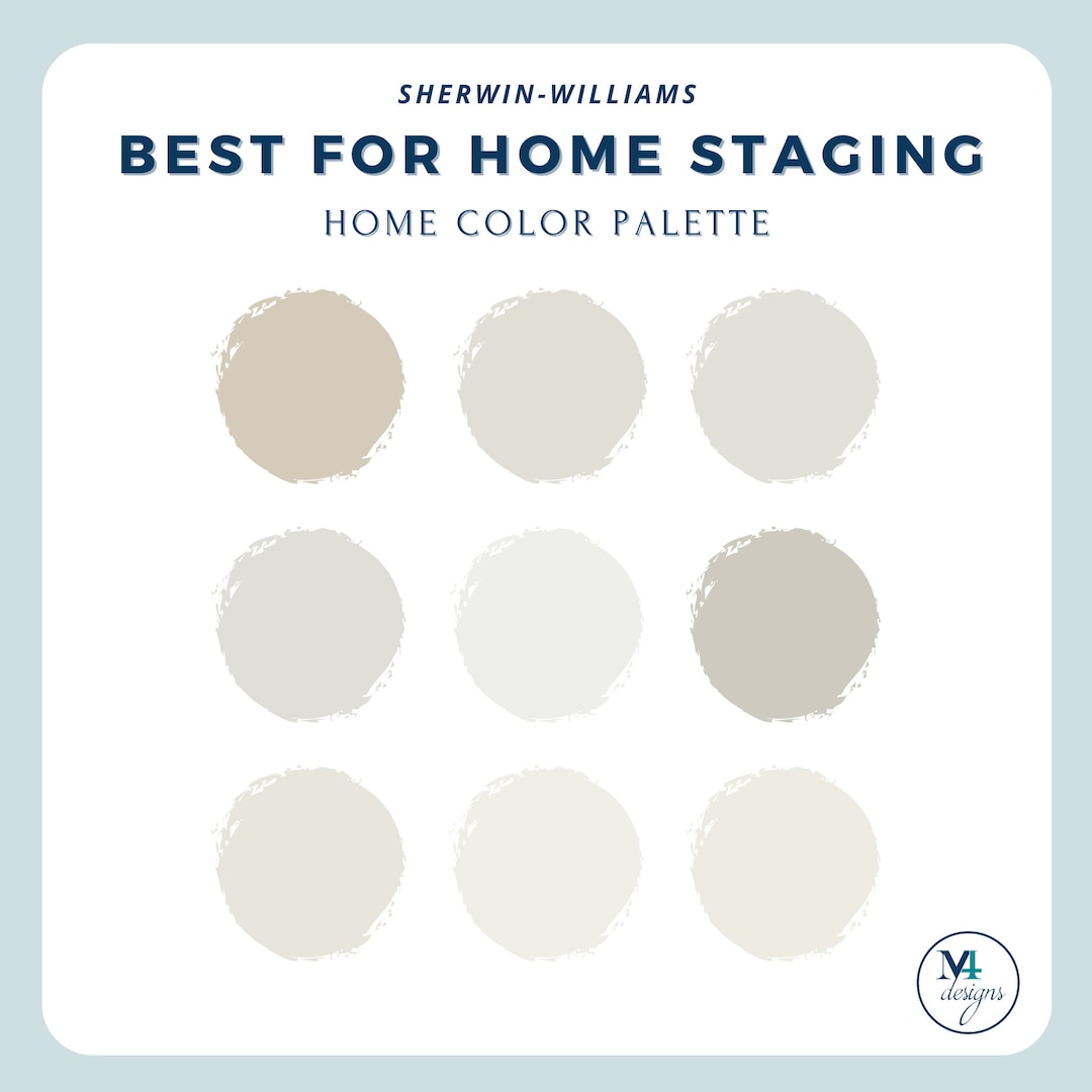 Sherwin Williams Neutral Paint Palette: Home Staging Interior Colors ...