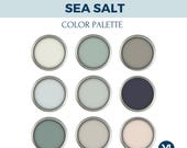 Sherwin Williams Sea Salt Color Palette: Coastal Home Interior (Digital Download)