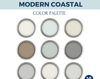 Coastal Home Interior Paint Palette: Whole house paint colors Sea Spray
