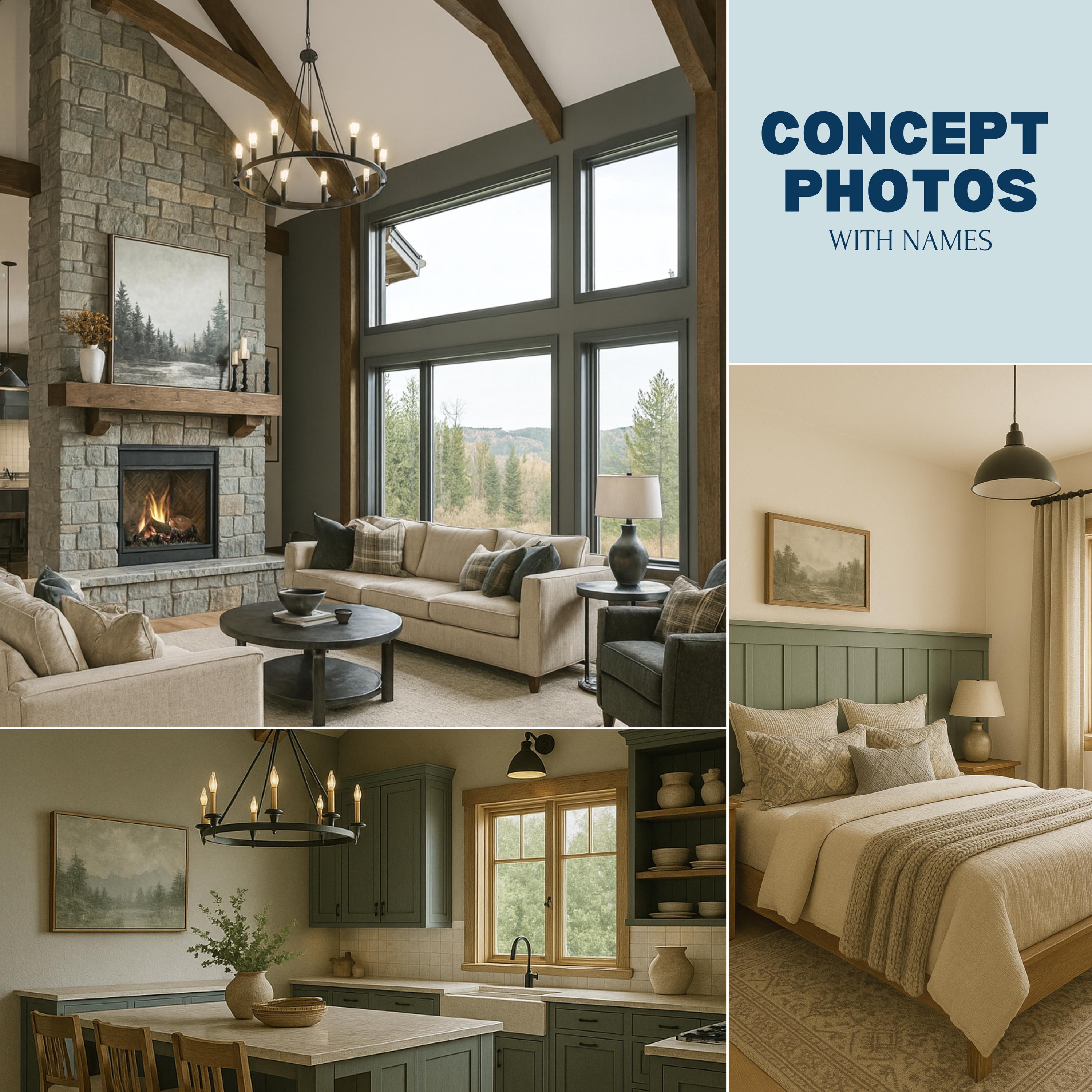 Mountain Mist Paint Palette: Sherwin Williams Rustic Home Interior ...