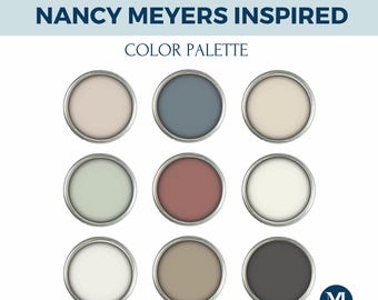 Benjamin Moore Color Palette: Nancy Meyers Inspired Home Interior Paint Colors (Digital Download)