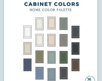 Benjamin Moore Cabinet Paint Palette: Home Interior Colors (Digital Download)