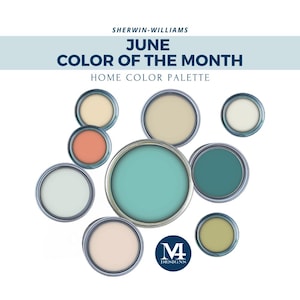 Beach House Farbpalette - Innenfarben für das gesamte Haus - Sherwin Williams Teal & Coastal Colors