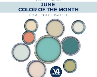 Beach House Color Palette – Whole Home Interior Paint Scheme – Sherwin Williams Teal & Coastal Colors