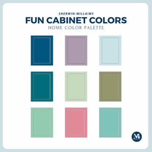 Cabinet Color Palette for Home Interior Paint Palette for Sherwin Williams Colorful Cabinet Paint Colors Kitchen Color Palette