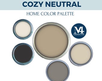 Benjamin Moore Neutral Paint Palette: Home Interior Color Guide (Digital Download