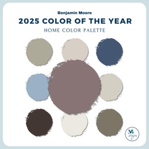 2025 Color of the Year Palette for Home Interior Paint Palette for Benjamin Moore Paint Colors for Home Design Color Palette Cinnamon Slate