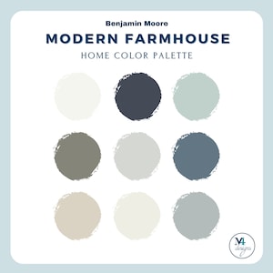 Modern Farmhouse Benjamin Moore Paint Palette (Digital Download)