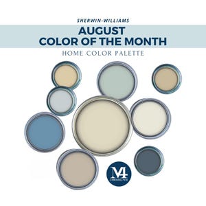 Palette de peintures côtières : palette de couleurs pour toute la maison Sherwin Williams (téléchargement numérique