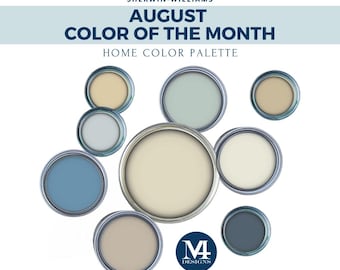 Coastal Paint Palette: Sherwin Williams Whole House Color Scheme (Digital Download