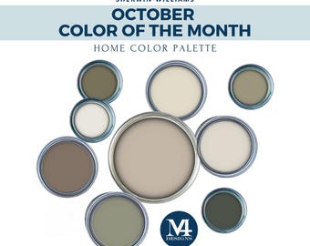Shiitake Paint Palette: Sherwin Williams Whole House Color Scheme (Digital Download)