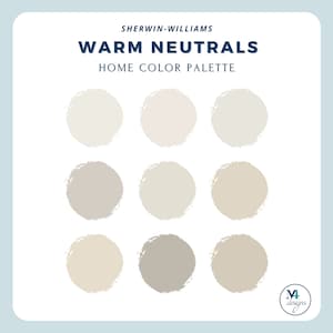 Warm Neutrals: Sherwin Williams Home Paint Palette (Digital)