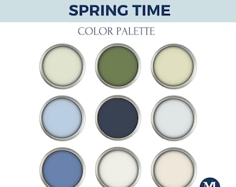 Paleta farb Sherwin Williams Cottage: wiosenne kolory wnętrz (pobranie cyfrowe)