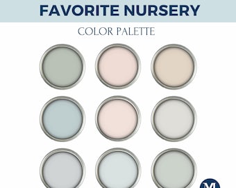 Baby Room Paint Colors: Nursery Color Palette Sherwin Williams (Digital Download)