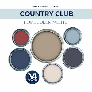 Country Club Color Palette Home Interior Paint Sherwin Williams Paint Colors Traditional Room Color Palette Study Paint Colors