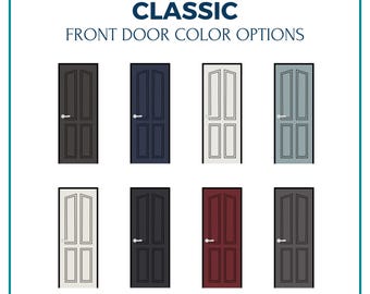 Front Door Color Palette – Sherwin Williams Exterior Paint Colors for Classic Homes