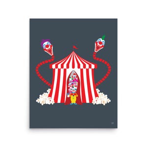 Killer Klowns from Outer Space Alternative Poster – Sci-Fi Horror Comedy Art Print