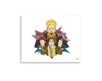 The Lost Boys Pop Art Print: Cult Classic Movie Poster