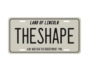 Halloween Vanity License Plate: Cult Movie Art- Retro Film Decor
