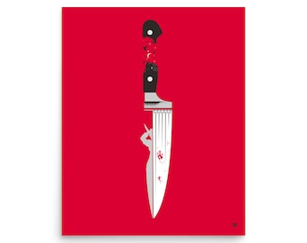 Psycho Alternative Poster – Alfred Hitchcock Horror Film Art Print