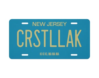 Friday the 13th Vanity License Plate: Cult Movie Art- Retro Film Decor
